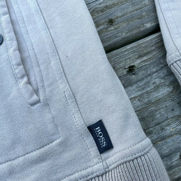 Hugo Boss Men Sweater Long Sleeve Jacket Zip Up Size XL Regular Fit Authentic - Picture 4 of 12